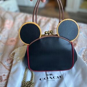 Coach Black and Yellow Mini Bag